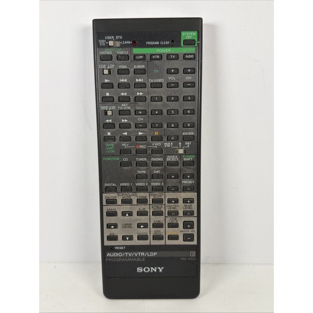 OEM SONY RM-P301 Programmable Remote Control Genuine Great Shape